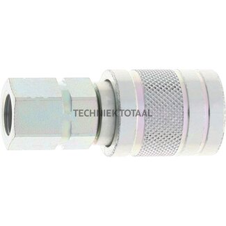 Quick filling coupling female, G1/4, hose side