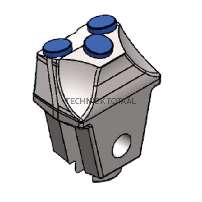 Interchangeable lug for holder, wall thickness 40 mm