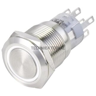 Illuminated push button green/red 12 V, with function check