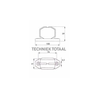 PROPLAST LED outline light SUPERPOINT 12 - 24 V, 100 x 41 x 59 mm, P&R
