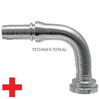 Manuli Pressnippel Multi Fit SAE-Flansch schwer 1 1/4", 90°, L 92 mm, DN 25