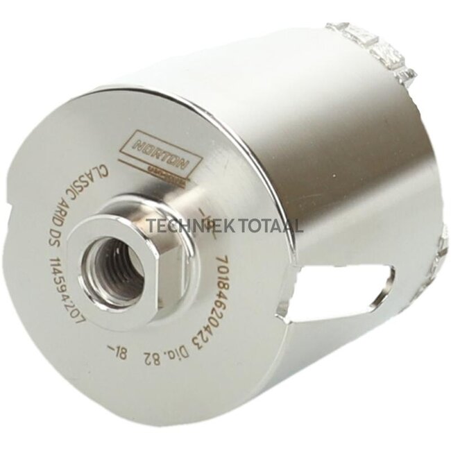 Norton Clipper Diamond core bit outlet box Classic DS Ø 82 mm, length 60 mm, M16