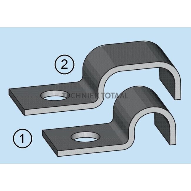 Groeneveld-Beka Pipe clamp for 1 pipe Ø 6 mm, one-sided mounting | 10106810