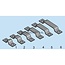 Groeneveld-Beka Pipe clamp for 3 pipes Ø 8 mm, two-sided mounting, L1 51 mm | 10114293