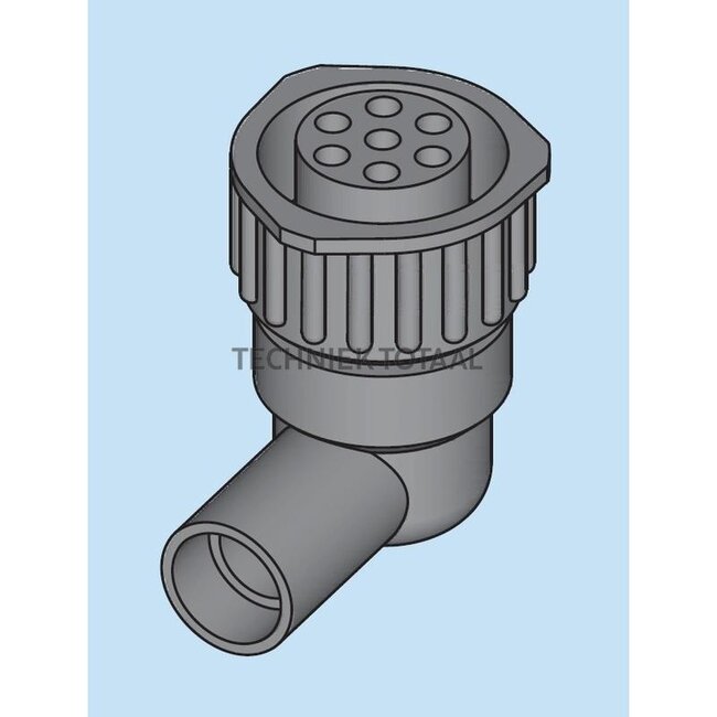 Groeneveld-Beka Bayonet plug 7-pin complete, for 2-, 4- and 5-wire cable | 10128075