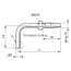 Groeneveld-Beka Pipe nozzle 90° Y M7 x 0.75, pipe 8 mm, L1 55 mm, L2 30 mm | 10121540
