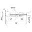 Groeneveld-Beka Pipe socket M7 x 0.75, pipe Ø 6 mm, L1 30 mm, type Y1 | 10100124