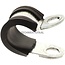 Groeneveld-Beka Pipe clamp with rubber insert Ø 9 mm, version 12 mm, hole 5.3 mm | 10105160