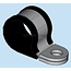 Groeneveld-Beka Pipe clamp with rubber insert Ø 15 mm, version 12 mm, hole 5.3 mm | 10105163