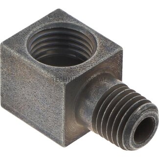 Groeneveld-Beka Corner threaded fitting 90° galvanized M8 x 1k / M10 x 1, L1 23 mm