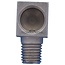 Groeneveld-Beka Corner threaded fitting 90° galvanized M8 x 1k / M10 x 1, L1 23 mm | 10104655
