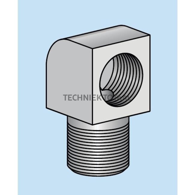 Groeneveld-Beka Corner threaded fitting 90° galvanized M6k / M10 x 1 | 10104837