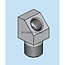 Groeneveld-Beka Corner threaded fitting 45° galvanized M8 x 1k / M8 x 1, L1 23 mm | 10104780