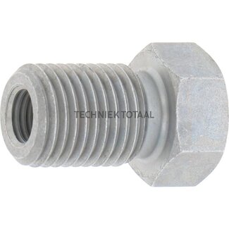 Groeneveld-Beka Bulkhead fitting galvanized M14 x 1.5, female thread M8 x 1, pipe 4 mm