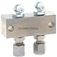 Groeneveld-Beka Nippelblock 2x Schmiernippel 90°, 2x Rohr Ø 6 mm, L1 52 mm | 10113865