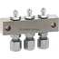 Groeneveld-Beka Nippelblock 3x Schmiernippel 180°, 3x Rohr Ø 6 mm, L1 64 mm | 10104622