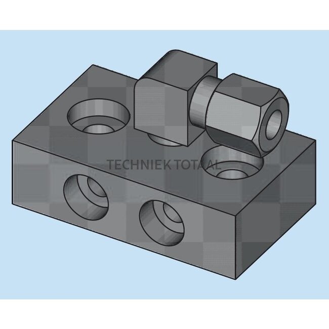 Groeneveld-Beka Initial element MX-F distributor, angled threaded fitting WE6 M10 x 1k | 10129880