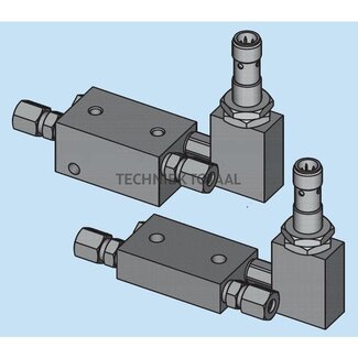 Groeneveld-Beka Middle element MX-F distributor, 105 mm³, proximity switch PNP, IP67