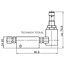 Groeneveld-Beka Eindelement MX-F-verdeler, 75 mm³, nabijheidsschakelaar PNP, IP67 | 10129829