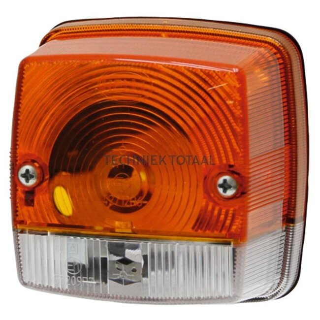 HELLA Knipper-breedtelicht 12 V, R21W/C5W, geel/wit - 2 stuks | 2BE 003 014-251