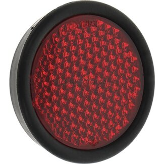 Reflector rond rood Ø 90 mm, M5, geschroefd