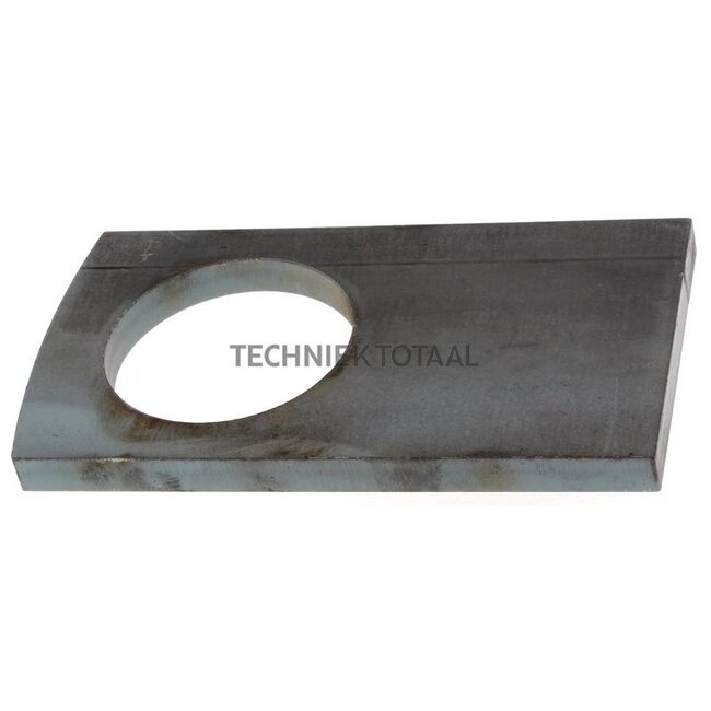 Borgplaat type E Ø 70 mm, L1 180 mm, L2 100 mm, 12 mm dik, S235JR | LE 70