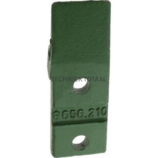 Gripper screw tooth type 1, L 175 mm, A 68 mm, B 62 mm, 2 holes