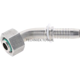 Perspilaar RVS DKOL M36 x 2, buis Ø 28 mm, 45°, DN 25