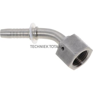 Pressnippel Edelstahl DKR BSP 3/4", 45°, DN 20