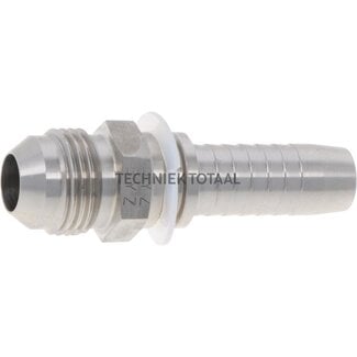 Pressnippel Edelstahl AGJ JIC 1 1/16"-12, DN 20