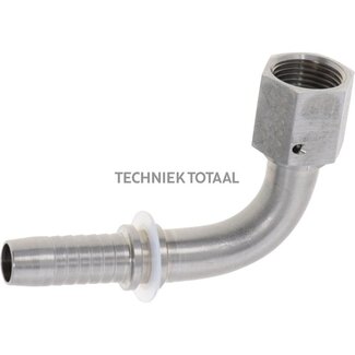Perspilaar RVS DKJ JIC 9/16"-18, 90°, DN 08