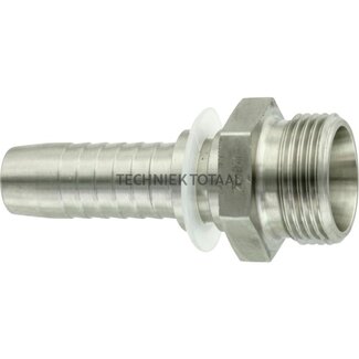 Pressnippel Edelstahl AGL Rohr Ø 12 mm, DN 08