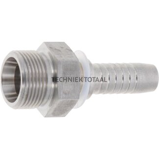 Pressnippel Edelstahl AGS Rohr Ø 20 mm, DN 20