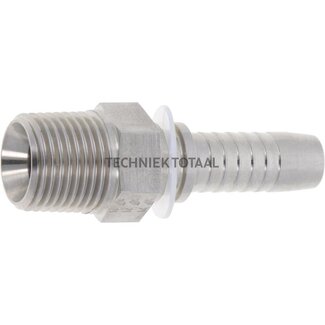 Pressnippel Edelstahl AGR-T BSP 1 1/2", DN 38