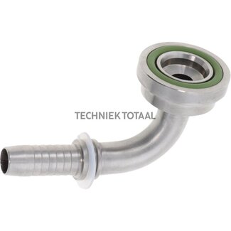 Perspilaar RVS SFS SAE-flens 3/4", 90°, 6000 PSI, DN 20