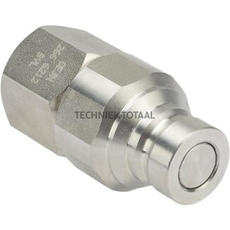 Cejn Kupplungsstecker X66 Edelstahl, Innengewinde G 1/4" BSP, DN 6, FKM