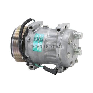SANDEN A/C compressor 24 V, pulley 119 mm, 8 grooves, oil SP 10 JCB