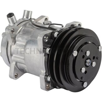 Aircocompressor 24 V, poelie 132 mm, groeven A2, olie PAG 49 Volvo