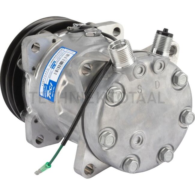 Aircocompressor 24 V, poelie 132 mm, groeven A2, olie PAG 49 Volvo | VOE11058974, 11058974, QP7H15-8239
