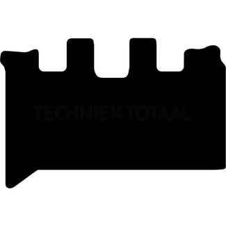 Fußmatte Gummi schwarz, rutschhemmend, antistatisch Kubota U27-4