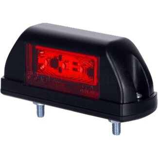 LED-breedtelicht rood/wit 12/24 V, 30 x 93 x 39 mm