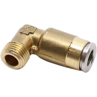 SKF Kniestuk insteekkoppeling 90° M10 x 1k, leiding Ø 6 mm