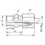 Groeneveld-Beka Screw-in fitting galvanized M8 x 1.25k, pipe 6 mm, series LL | 10125812
