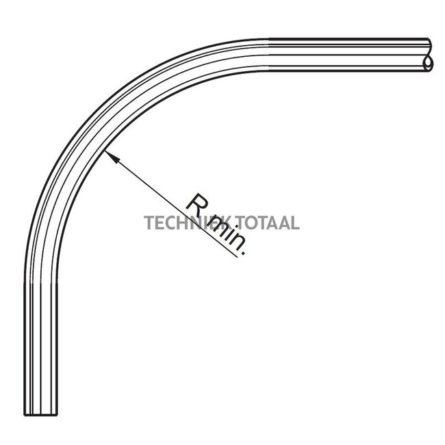 Groeneveld-Beka Plastic tube 4 x 0.85 mm, hard, with fluid grease - 10 meter | 10174062
