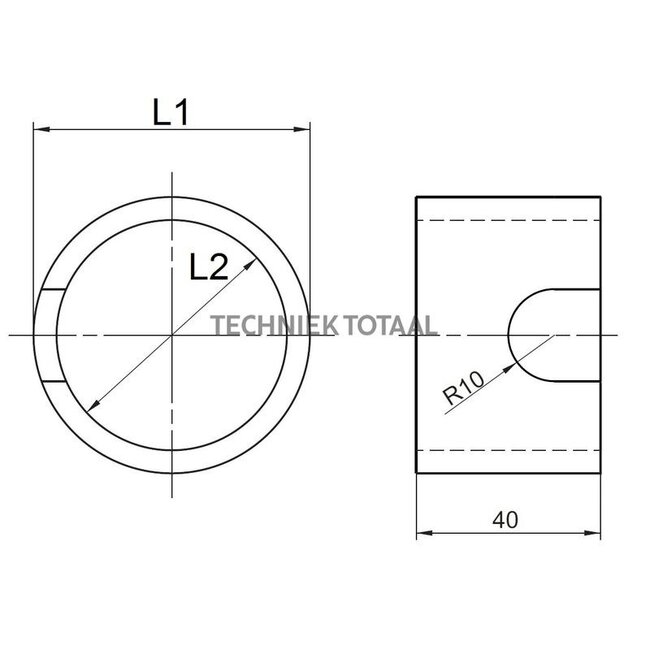 Groeneveld-Beka Beschermring smeerpunt L1 60 mm, L2 50 mm, verzinkt staal | 10106010