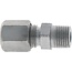 Rechte inschroefkoppeling Ø 6 mm LL, R1/8" conisch, verzinkt