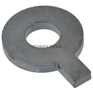 Lasche Typ B Ø 35 mm, L1 90 mm, L2 60 mm, 8 mm dick, S235JR