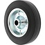 SIMOL Replacement wheel 200 x 50 mm, solid rubber, axle Ø 20 mm, hub 58 mm | 294365, RRG900DLF