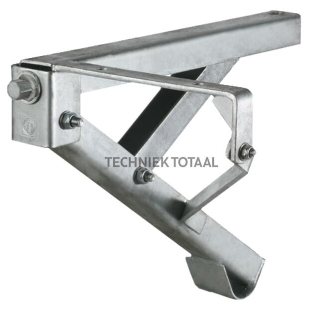 Wind-out support right, galvanized, 500 kg, wind-out length 480 mm | 1860699