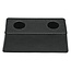 Rubber buffer black 198 x 90 x 70 mm, 2-hole fixing